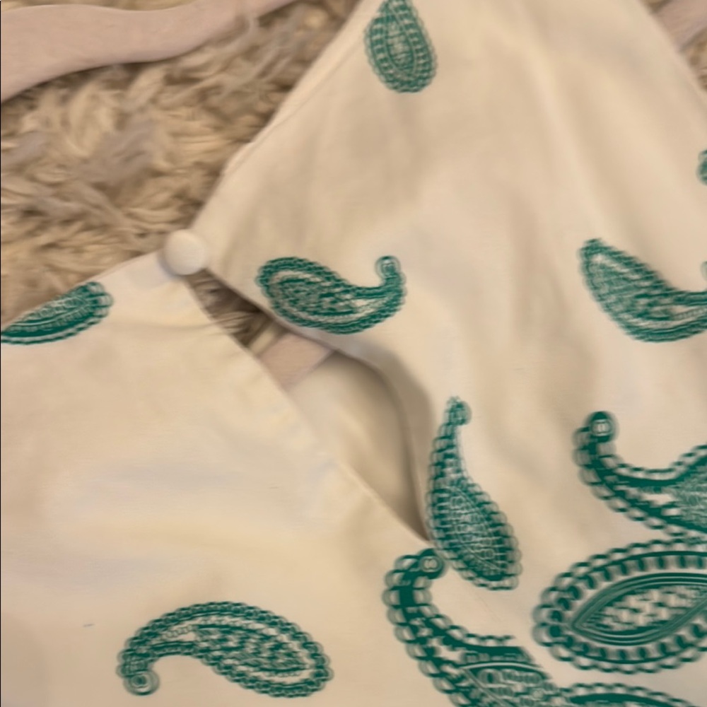 NINE WEST Elegant Green Paisley Dress - Picture 10 of 12